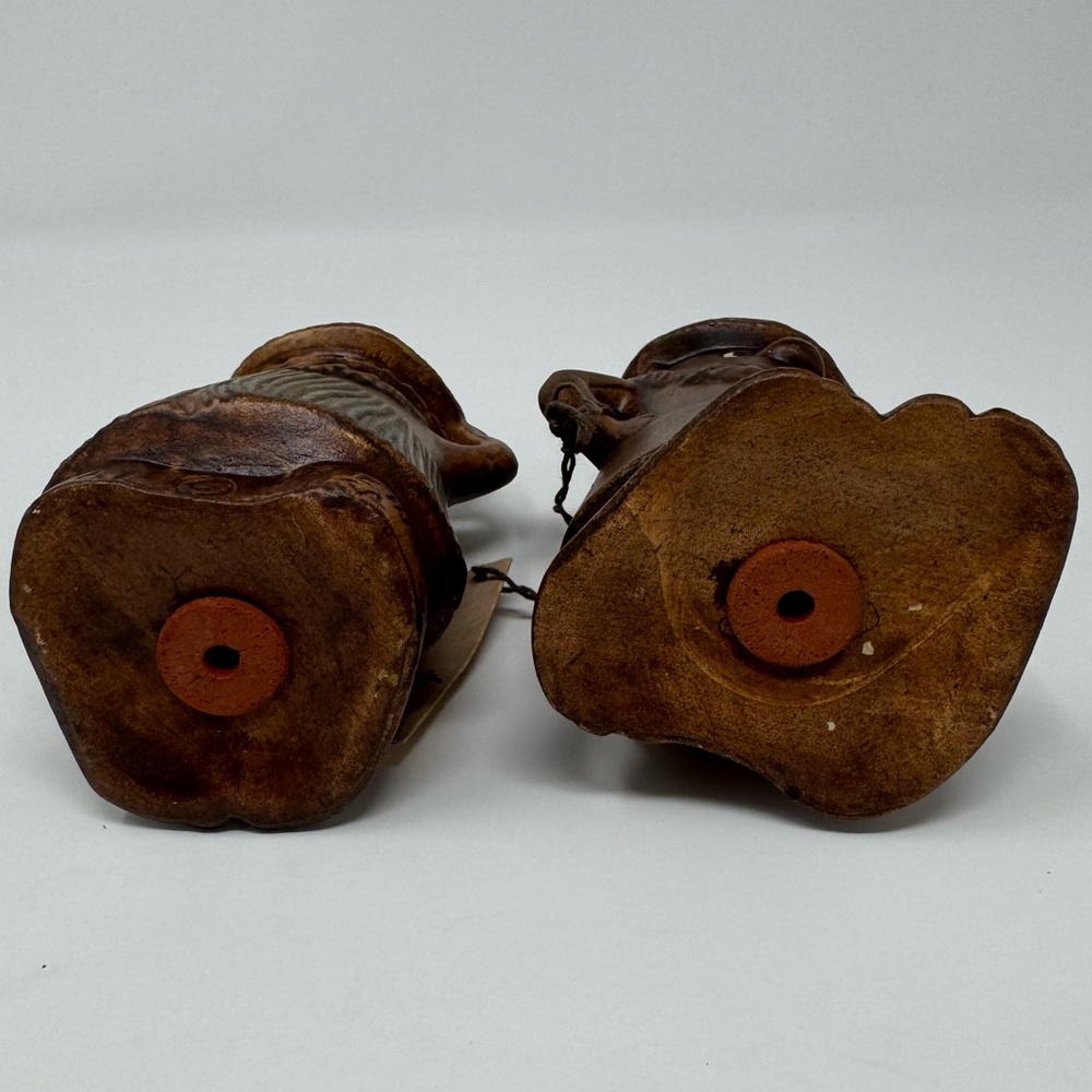 Vintage Hawaiian TIKI Man and Woman Salt Pepper Shaker Set Made in USA - Picture 9 of 15